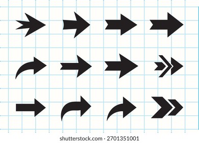 Flechas de diseño de Arte vectorial de flecha