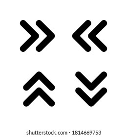 arrow Vector back Line Icons for your navigation bar on website, application, brochure, pamphlet