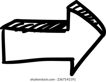 Arrow vector black and white 