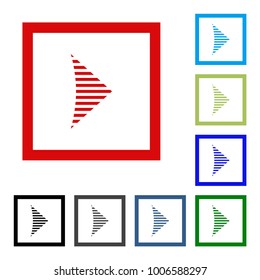 Arrow vector button icon se. color on white background.