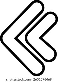Arrow vector collection for apps and web. Arrows icon in line. isolated on transparent background Cursor. Modern simple arrows. Different cursor arrow direction symbols, sign