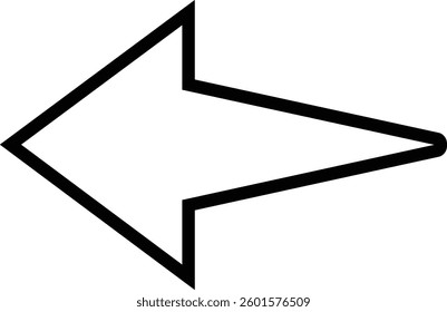 Arrow vector collection for apps and web. Arrows icon in line. isolated on transparent background Cursor. Modern simple arrows. Different cursor arrow direction symbols, sign