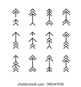 Arrow vector collection. Direction sign set. 
