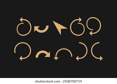 Arrow vector collection . Vector illustration. Modern and simple arrows.