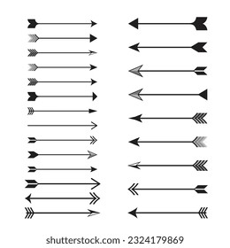 Arrow vector collection. Modern simple arrows. Vector illustration Arrows icon. Outline rank vector. Line symbol. Trendy flat UI sign design.