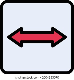 arrow vector color line icon