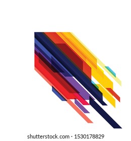 arrow vector, Colorful abstract arrow growth vector. Arrows move up abstract vector background
