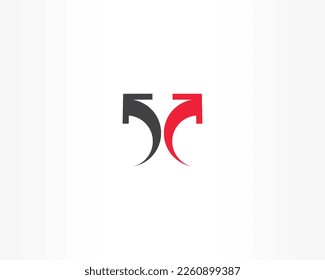 arrow vector concept logo design icon