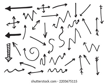 
ilustración de diseño de vector de flecha aislada en fondo blanco 