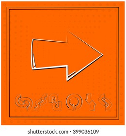 arrow vector drawing set