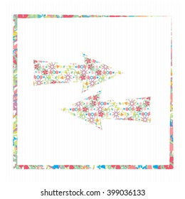 arrow vector drawing set