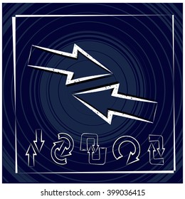 arrow vector drawing set