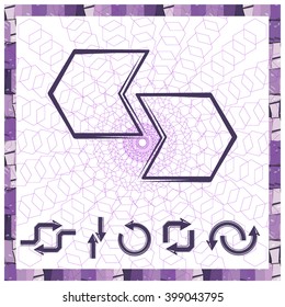 arrow vector drawing set