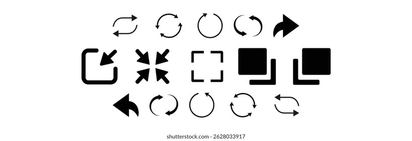 Arrow vector elements hand drawn arrows brush stroke curly arrow collection. design element vector illustration.