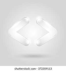arrow vector glass transparent