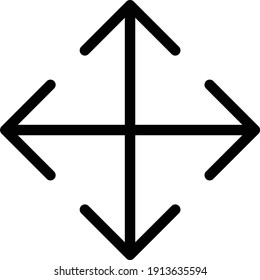 arrow vector glyph flat icon