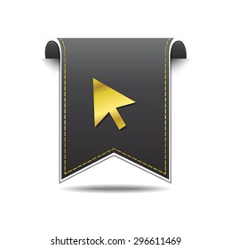 Arrow Vector golden Web Icon