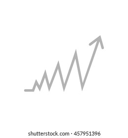arrow up vector graphic symbol art illustration icon