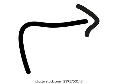 arrow, vector hand draw sketch doodle
