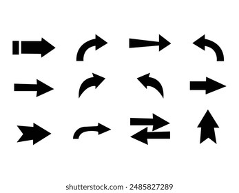 Arrow vector hand-drawn sketch icon set