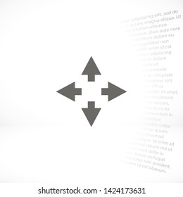 arrow vector icon 10 eps , Lorem ipsum Flat design