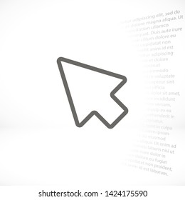 arrow vector icon 10 eps , Lorem ipsum Flat design