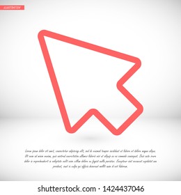 arrow vector icon 10 eps , Lorem ipsum Flat design