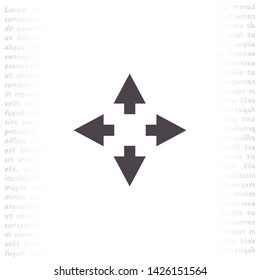 arrow vector icon 10 eps , Lorem ipsum Flat design