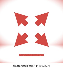arrow vector icon 10 eps , Lorem ipsum Flat design