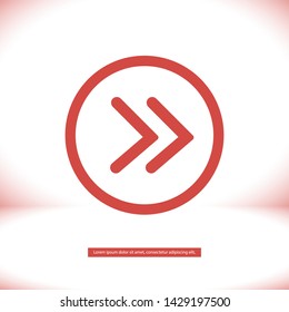 arrow vector icon 10 eps , Lorem ipsum Flat design
