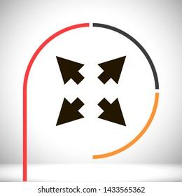 arrow vector icon 10 eps , Lorem ipsum Flat design