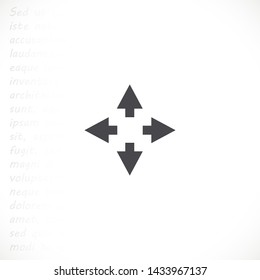 arrow vector icon 10 eps , Lorem ipsum Flat design