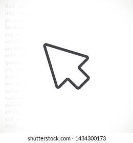 arrow vector icon 10 eps , Lorem ipsum Flat design