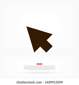 arrow vector icon 10 eps , Lorem ipsum Flat design