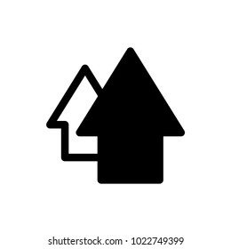 arrow up vector icon