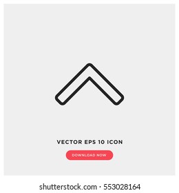 Arrow up vector icon