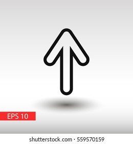 arrow vector icon, up
