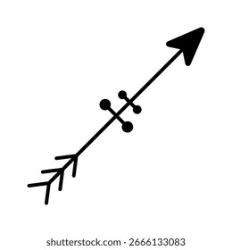Arrow vector icon. Archery illustration sign. Archer symbol. Bow and arrows logo. Arrow for bow.