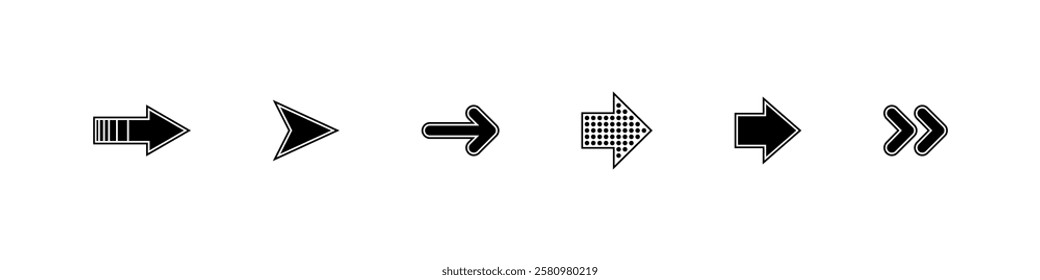 Arrow. Arrow vector icon. Black Arrows. Graphic Arrow. Arrows set