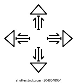 Arrow : arrow vector, arrow icon and arrow button. Black and White. 