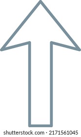 Up Arrow vector icon. Can be used for printing, mobile and web applications.