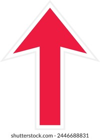 Up Arrow vector icon. Can be used for printing, mobile and web applications.