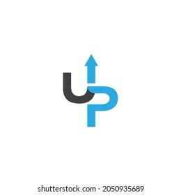 up arrow Vector icon design illustration Template