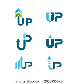 up arrow Vector icon design illustration Template
