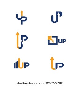 up arrow Vector icon design illustration Template