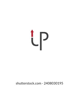 up arrow Vector icon design illustration Template