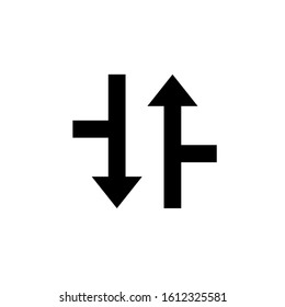 Arrow vector icon. Direction symbol icon hint