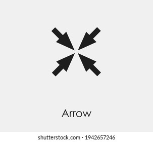Arrow vector icon. Editable stroke. Symbol in Line Art Style for Design, Presentation, Website or Apps Elements. Pixel vector graphics - Vector