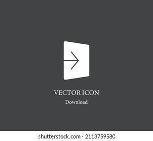 Arrow vector icon. Editable stroke. Symbol in Line Art Style for Design, Presentation, Website or Apps Elements, Logo. Pixel vector graphics - Vector