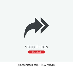 Arrow vector icon. Editable stroke. Symbol in Line Art Style for Design, Presentation, Website or Mobile Apps Elements, Logo. Direction symbol illustration. Pixel vector graphics - Vector